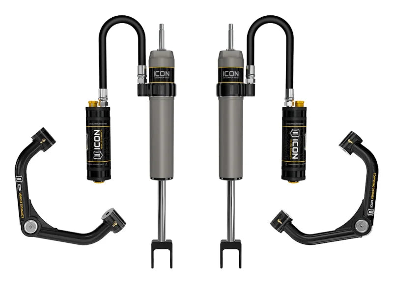 ICON 11-19 GM HD 0-2in 2.5 CDCV Shock System w/Upper Control Arm - Side View