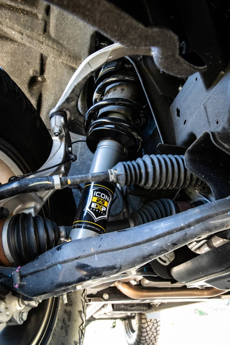 ICON 19-23 GM 1500 2.5 EXP Front Coilover Shock - Back View