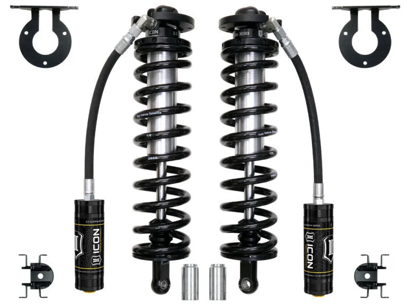 ICON 2005+ Ford F-250/F-350 Super Duty 4WD 4in 2.5 Series Shocks VS RR Bolt-In Conversion Kit - Side View