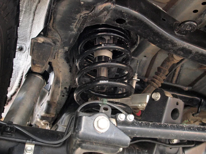 ICON 2007+ Toyota FJ / 2003+ Toyota 4Runner Rear 3in Dual Rate Spring Kit - Side View