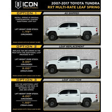 Load image into Gallery viewer, ICON 2007+ Toyota Tundra RXT Stage 1 System - Side View