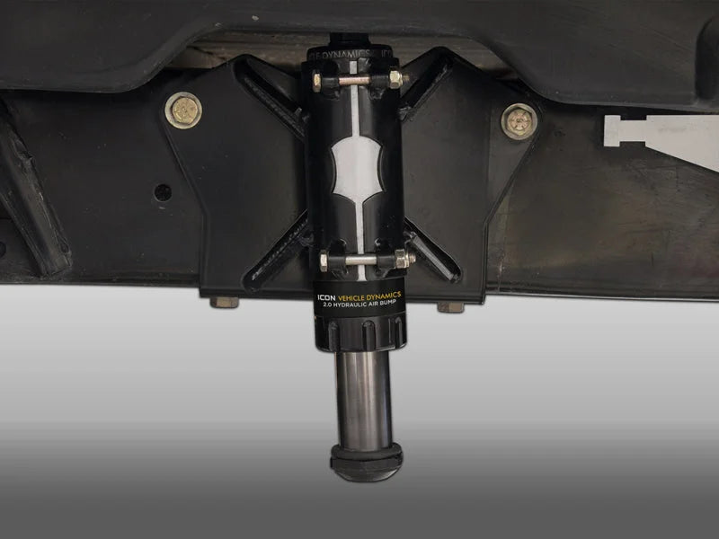 ICON 2007+ Toyota Tundra Rear Hyd Bump Stop Kit - Side View