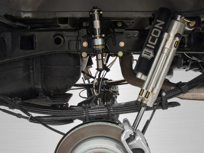 ICON 2017+ Ford Raptor Rear Hyd Bump Stop Kit - Side View
