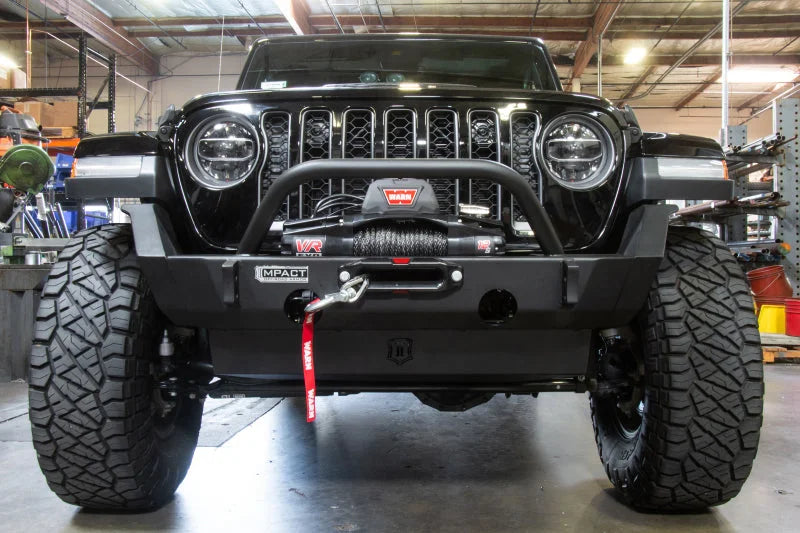 ICON 2018+ Jeep Wrangler JL / 2020+ JT Front Impact Bumper Mid Width Wings - Side View