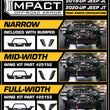 Load image into Gallery viewer, ICON 2018+ Jeep Wrangler JL / 2020+ JT Front Impact Bumper Mid Width Wings - Detail View