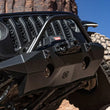 Load image into Gallery viewer, ICON 2018+ Jeep Wrangler JL / 2020+ Jeep Gladiator JT Pro Recessed Impact Front Bumper w/Bar &amp; Tabs - Side View