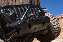 Load image into Gallery viewer, ICON 2018+ Jeep Wrangler JL / 2020+ Jeep Gladiator JT Pro Recessed Impact Front Bumper w/Bar &amp; Tabs - Side View