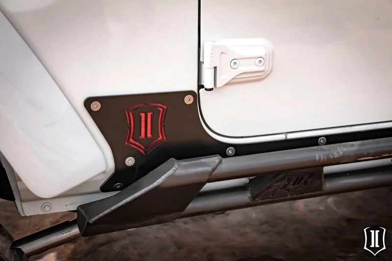 ICON 2018+ Jeep Wrangler JL 4 Door Body Armor - Back View