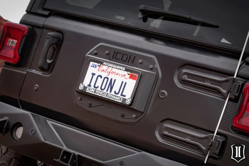 ICON 2018+ Jeep Wrangler JL Spare Tire Delete - Side View