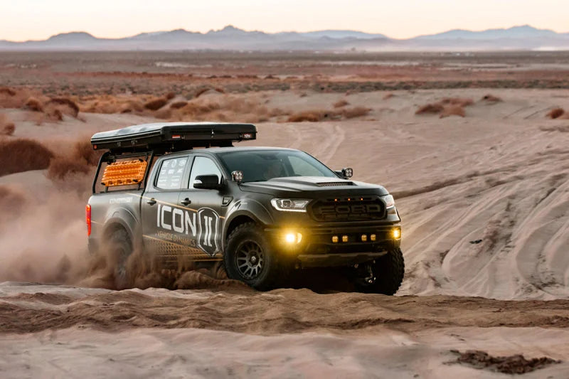 ICON 2019+ Ford Ranger Multi Rate Leaf Pack w/Add In Leaf - Back View