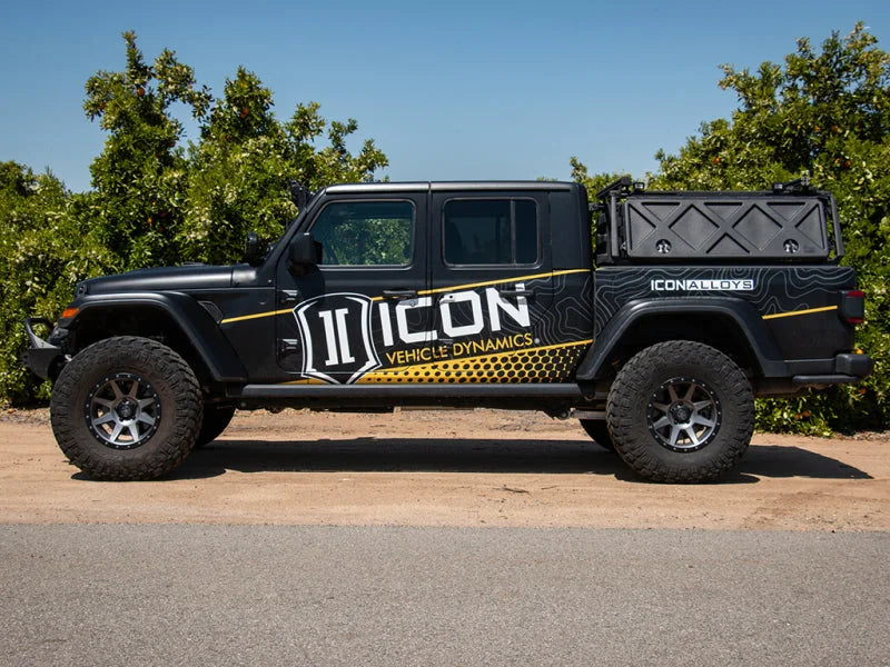 ICON 2020+ Jeep Gladiator 2.5in Stage 7 Suspension System (Billet) - Side View