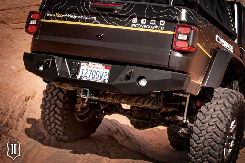 ICON 2020+ Jeep Gladiator JT Pro-Series Rear Bumper - Side View