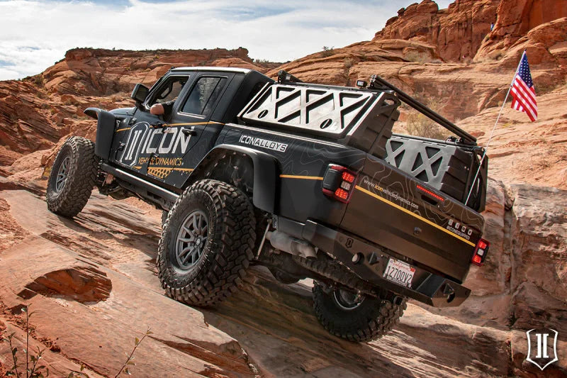 ICON 2020+ Jeep Gladiator JT Pro-Series Rear Bumper - Installation View