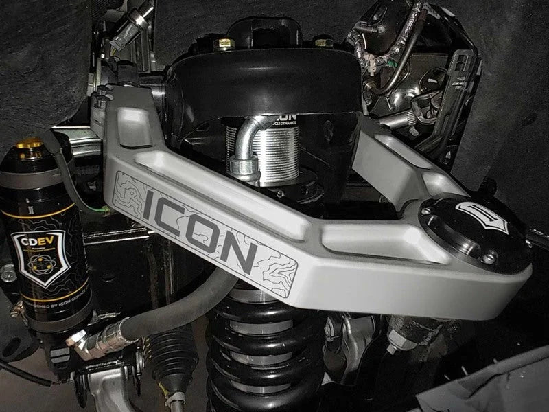 ICON 2021+ Ford Bronco Billet Upper Control Arm Delta Joint Kit - Side View