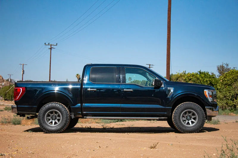 ICON 2021+ Ford F-150 2WD 0-3in 2.5 Series Shocks VS IR Coilover Kit - Back View
