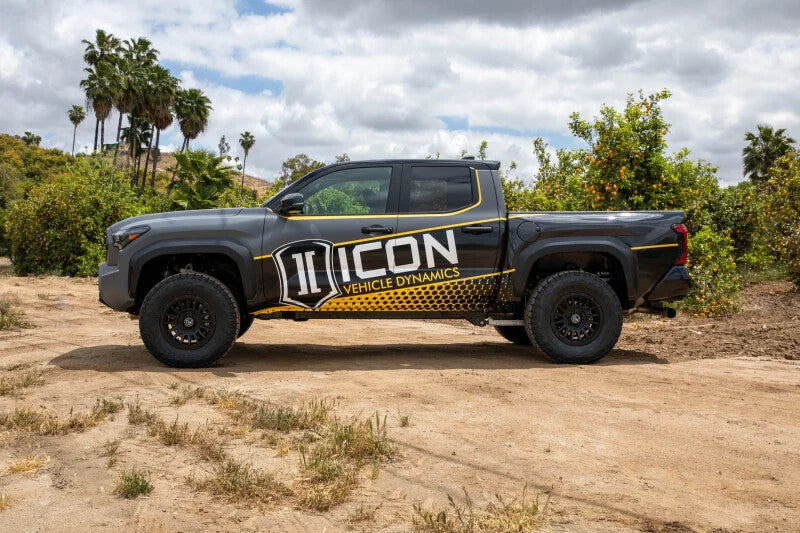 ICON 2024+ Tacoma .5in Lift Overland Rear Coil Spring Kit - Side View