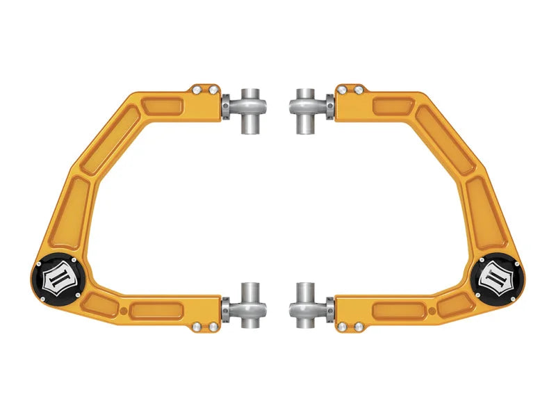 ICON 2024 Toyota Tacoma Billet Upper Control Arm w/ Delta Joint Pro - Gold Anodized - Main Product View
