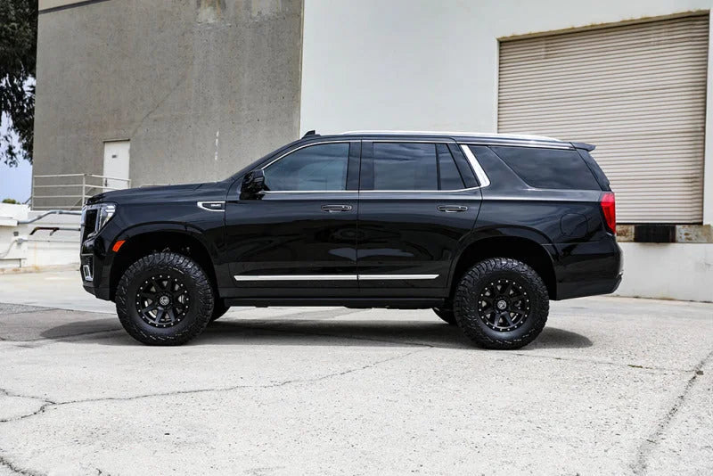 ICON 21-23 Chevrolet Tahoe/Suburban & GMC Yukon/Yukon XL 2.5 Series Coilover Kit 3in-4in Lift - Side View
