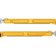 Load image into Gallery viewer, ICON 22-23 Toyota Tundra / 2024 Toyota Tacoma Billet Rear Lower Link Kit - Gold Anodized - Main Product View