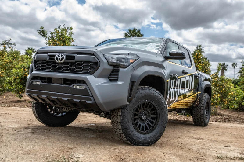ICON 22-23 Toyota Tundra / 2024 Toyota Tacoma Billet Rear Lower Link Kit - Gold Anodized - Back View