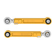 Load image into Gallery viewer, ICON 22-23 Toyota Tundra / 2024 Toyota Tacoma Billet Rear Upper Link Kit - Gold Anodized - Main Product View