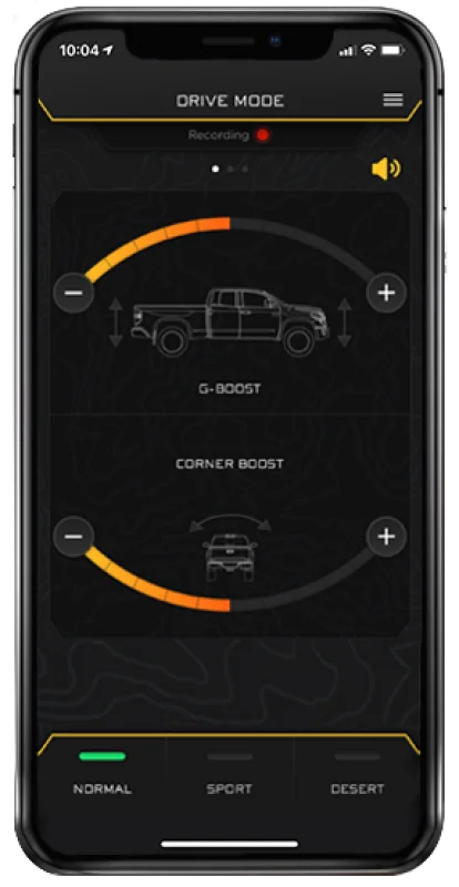 ICON 23-24 Ford F-250/F-350 Super Duty Intelligent Control Install Kit - Side View