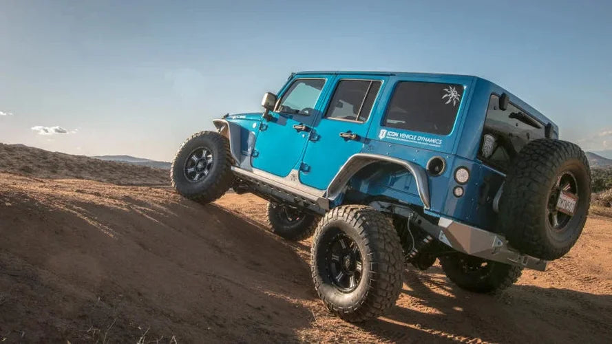 ICON 07-18 Jeep Wrangler JK 3-5in Rear Coilover Conversion Kit - Side View