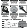 Load image into Gallery viewer, ICON 96-04 Toyota Tacoma Billet Upper Control Arm DJ Kit - Back View