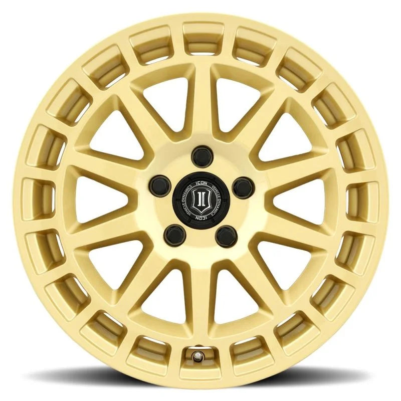 ICON Alloy Journey  17x8 / +38 Offset / 5x100 - Gloss Gold - Side View