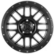 Load image into Gallery viewer, ICON Alpha 20x9 5x150 16mm Offset 5.625in BS 110.1mm Bore Satin Black/Milled Windows Wheel - Side View