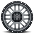 Load image into Gallery viewer, ICON Alpha 20x9 5x150 16mm Offset 5.625in BS Gunmetal Wheel - Side View