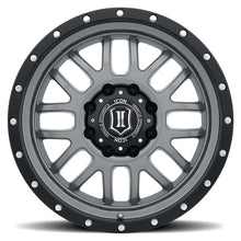 Load image into Gallery viewer, ICON Alpha 20x9 6x135 16mm Offset 5.625in BS Gunmetal Wheel - Side View