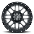 Load image into Gallery viewer, ICON Alpha 20x9 8x180 12mm Offset 5.5in BS Gloss Black Milled Spokes Wheel - Side View