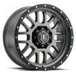 Load image into Gallery viewer, ICON Alpha 20x9 8x6.5 19mm Offset 5.75in BS 125.2mm Bore Gun Metal Wheel - Main Product View