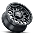 Load image into Gallery viewer, ICON Alpha 20x9 8x6.5in 19mm Offset 5.75in BS Gloss Black Milled Spokes Wheel - Detail View