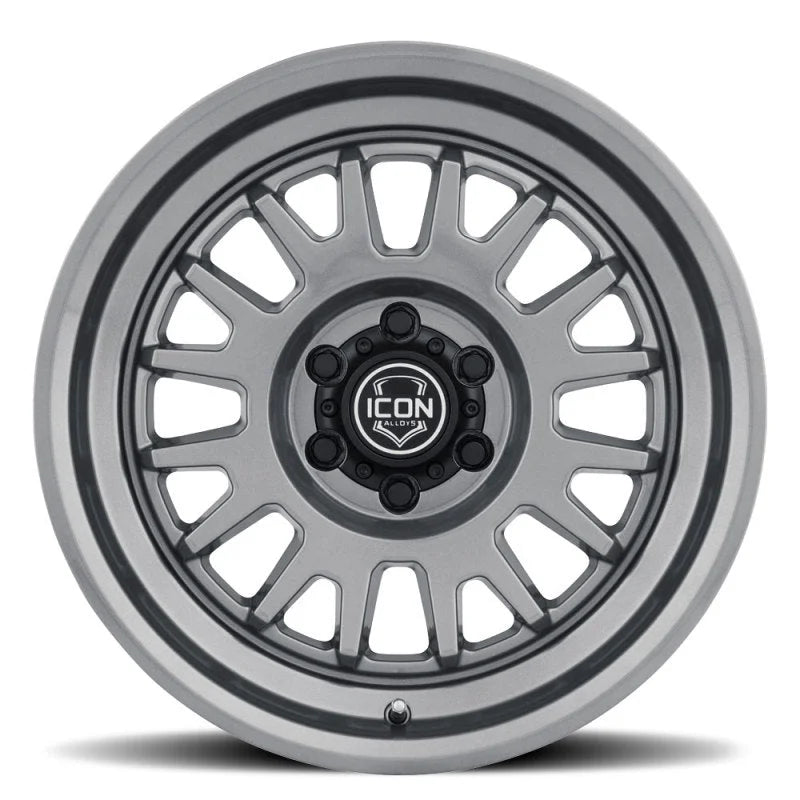 ICON Anza 17x8.5 5x5 -6mm Offset 4.5in BS 71.5mm Hub Bore Gun Metal Wheel - Additional View 7