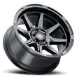 Load image into Gallery viewer, ICON Bandit 20x10 5x150 -24mm 4.5in BS 110.10mm Bore Gloss Black Wheel - Detail View