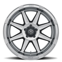 Load image into Gallery viewer, ICON Bandit 20x10 5x150 -24mm 4.5in BS 110.10mm Bore Gun Metal Wheel - Side View