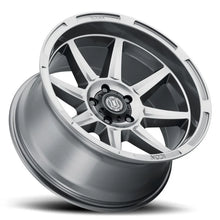 Load image into Gallery viewer, ICON Bandit 20x10 5x150 -24mm 4.5in BS 110.10mm Bore Gun Metal Wheel - Detail View