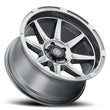 Load image into Gallery viewer, ICON Bandit 20x10 6x135 -24mm 4.5in BS 87.10mm Bore Gun Metal Wheel - Detail View