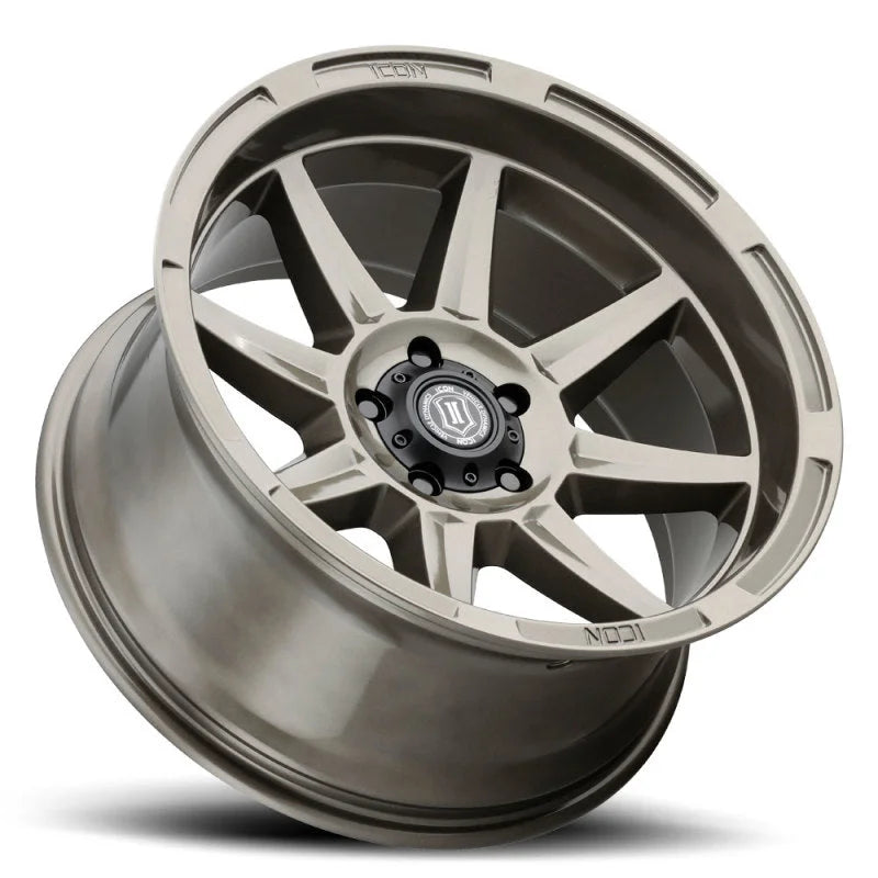 ICON Bandit 20x10 6x135 -24mm Offset 4.5in BS Gloss Bronze Wheel - Detail View
