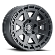 Load image into Gallery viewer, ICON Compass 17x8.5 5x5 -6mm Offset 4.5in BS Satin Black Wheel - Main Product View