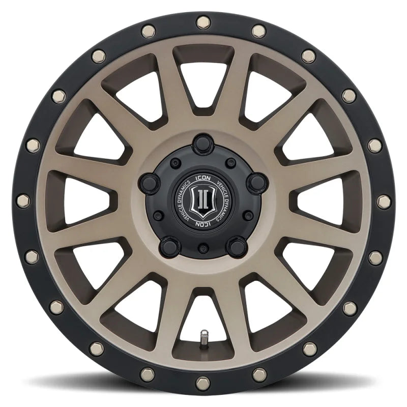 ICON Compression 17x8.5 5x150 25mm Offset 5.75in BS 110.1mm Bore Bronze Wheel - Detail View
