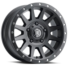 Load image into Gallery viewer, ICON Compression 17x8.5 5x150 25mm Offset 5.75in BS 110.1mm Bore Satin Black Wheel - Main Product View