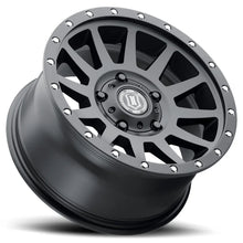 Load image into Gallery viewer, ICON Compression 17x8.5 5x150 25mm Offset 5.75in BS 110.1mm Bore Satin Black Wheel - Detail View