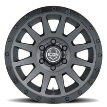 Load image into Gallery viewer, ICON Compression 17x8.5 5x5 -6mm Offset 4.5in BS 71.5mm Bore Double Black Wheel - Side View