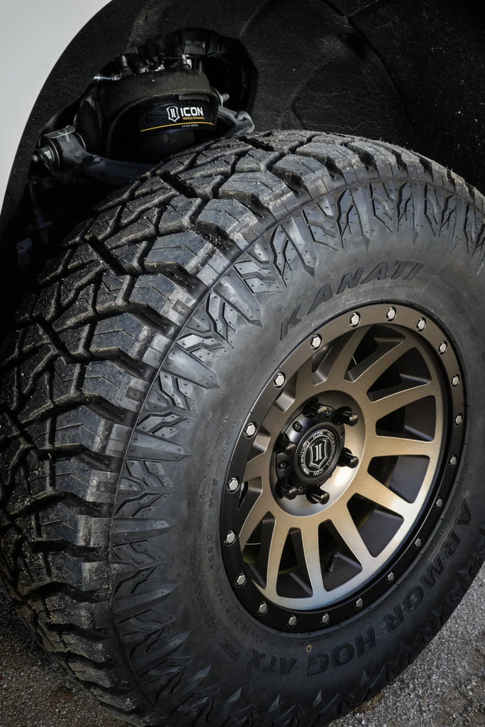 ICON Compression 17x8.5 6x5.5 0mm Offset 4.75in BS 106.1mm Bore Bronze Wheel - Side View