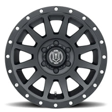 Load image into Gallery viewer, ICON Compression 17x8.5 6x5.5 0mm Offset 4.75in BS 106.1mm Bore Satin Black Wheel - Side View