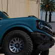 Load image into Gallery viewer, ICON Compression 17x8.5 6x5.5 25mm Offset 5.75in BS 95.1mm Bore Titanium Wheel - Side View