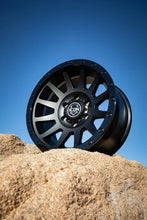 Load image into Gallery viewer, ICON Compression 18x9 5x150 25mm Offset 6in BS 110.1mm Bore Double Black Wheel - Installation View